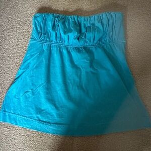 Lilly Pulitzer Blue Ruched tube top